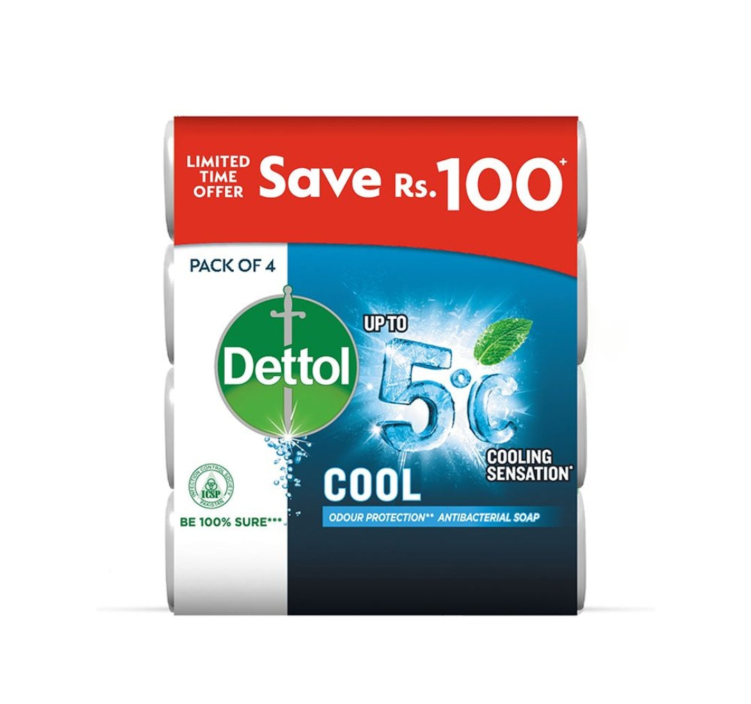 Dettol Cool Soap, 4x110g