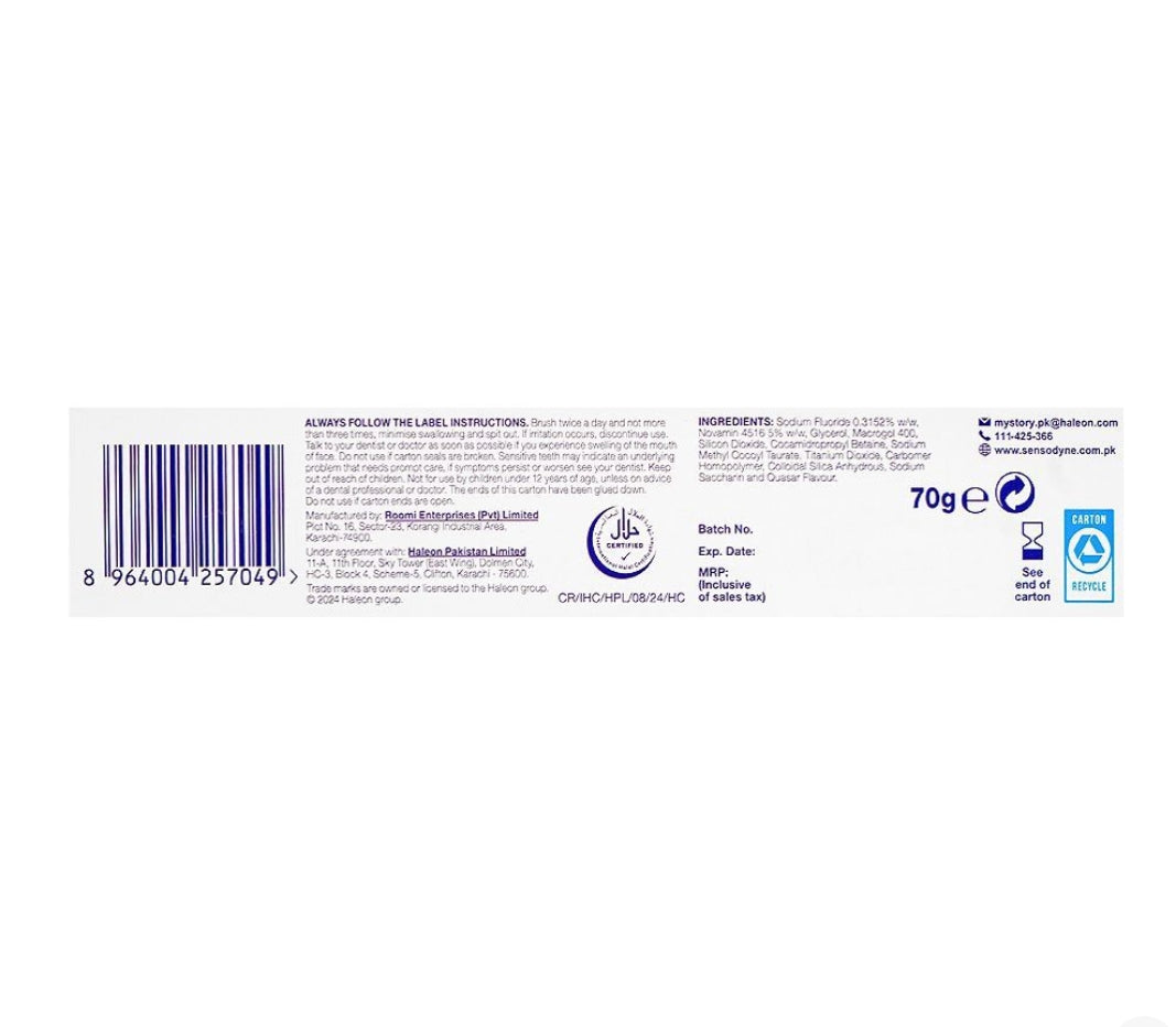 Sensodyne Repair & Protect Extra Fresh Toothpaste, 70g