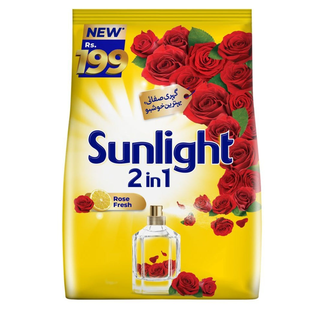 Sun Light 2-in-1 Clean & Rose Fresh Washing Powder, 770g