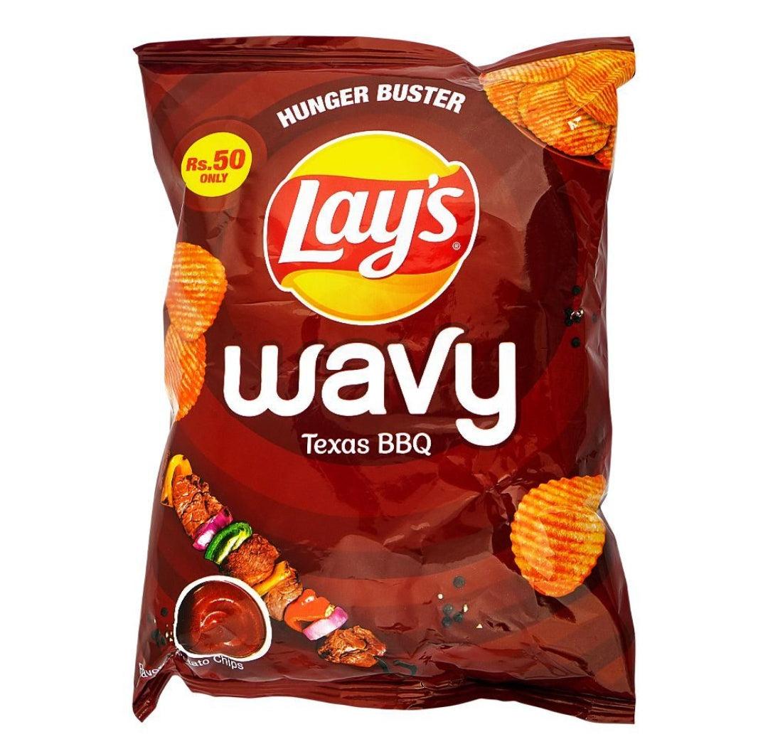 Lay's Wavy Texas BBQ Chips, 30g