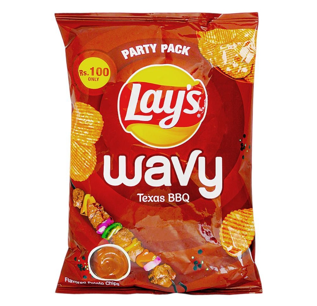 Lay's Wavy Texas BBQ Chips, 70g
