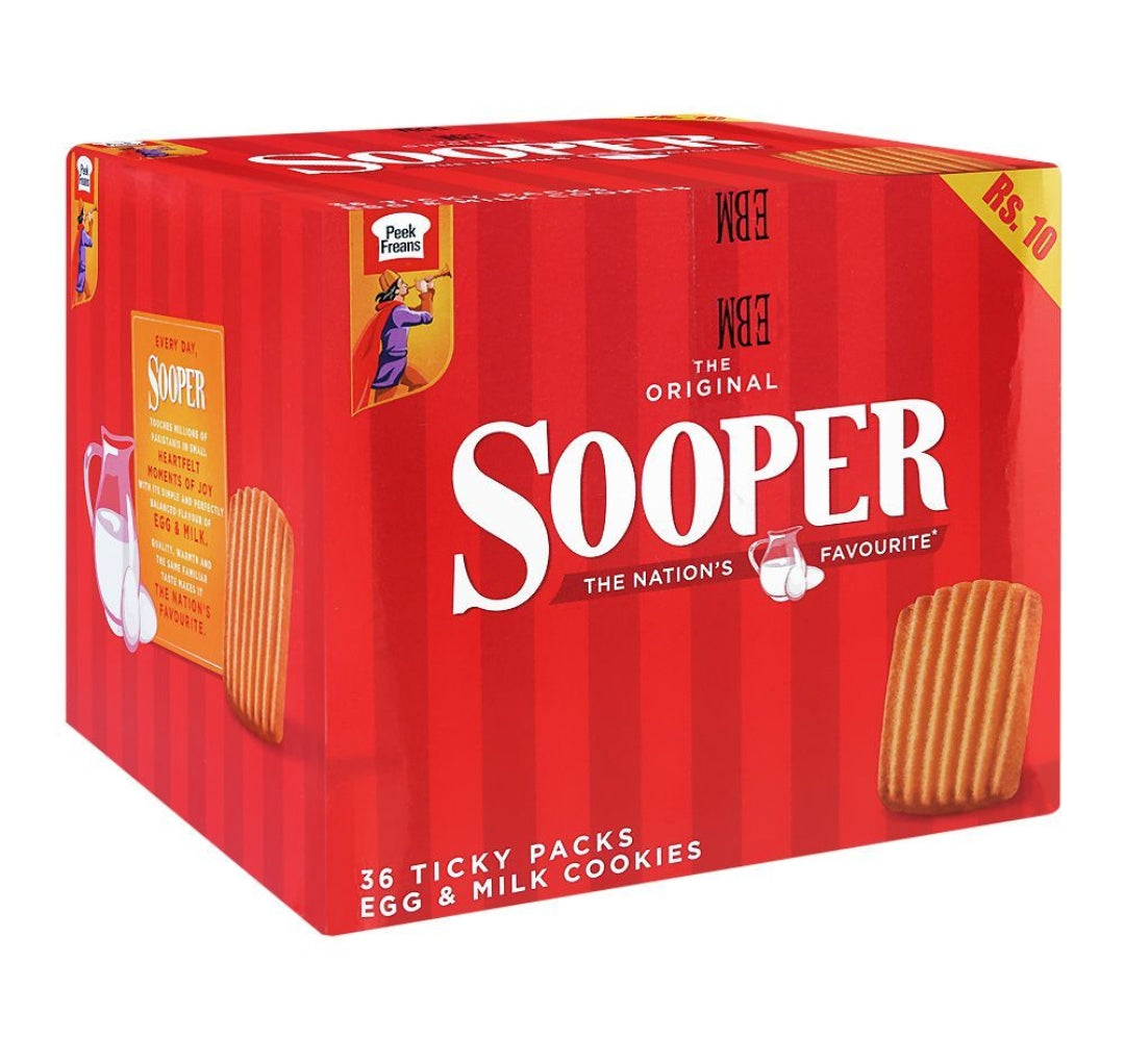 Sooper The Original, 36-Ticky Pack Box