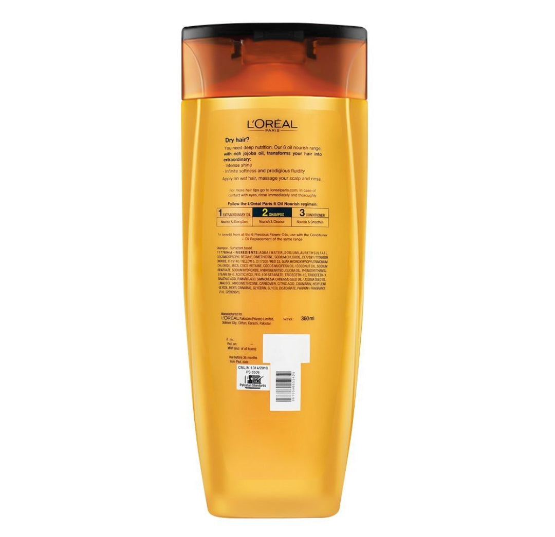 L'Oreal Paris Elvive Hyaluron Moisture 72H Moisture Filling Shampoo, 360ml