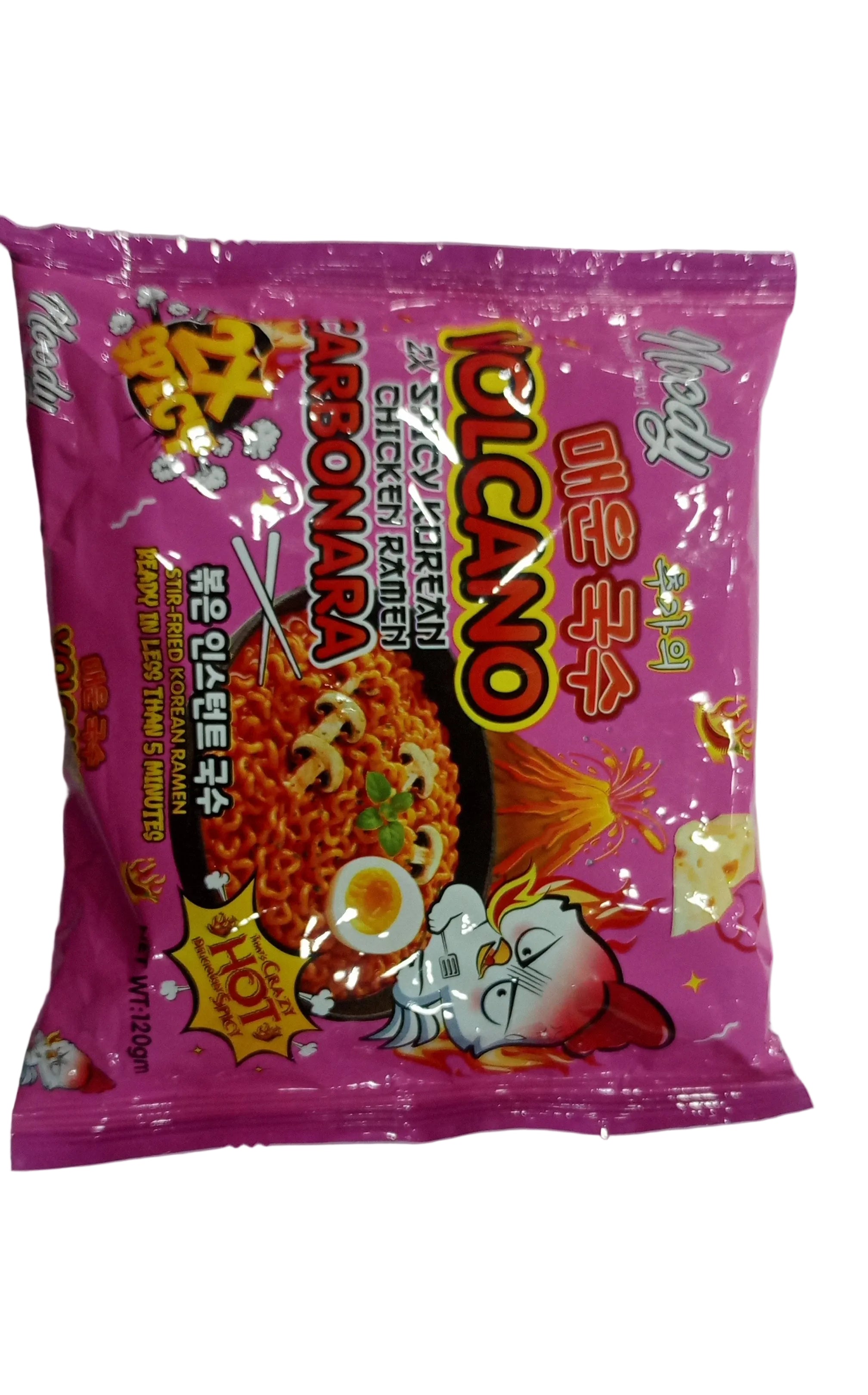 NOODY VALCANO CARBONARA 2X SPICY NOODLES 123GM
