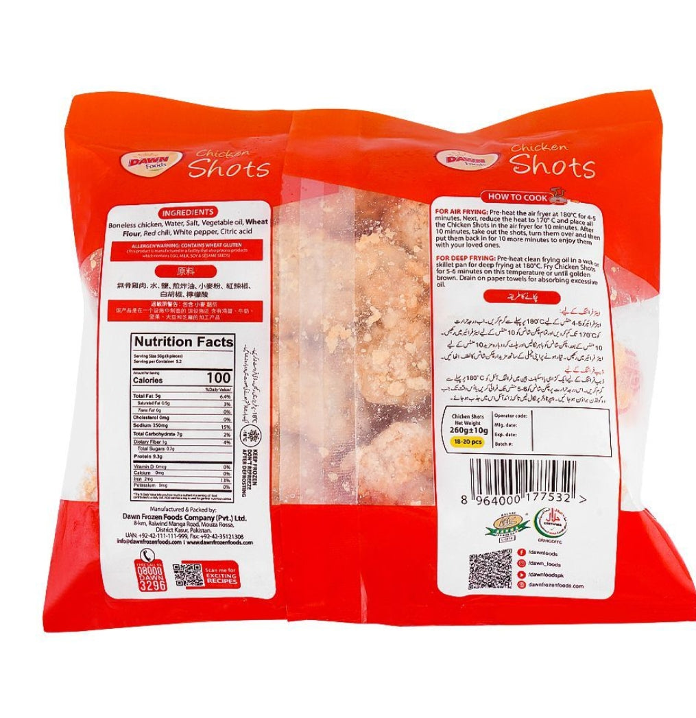 Dawn Chicken Shots, 260g