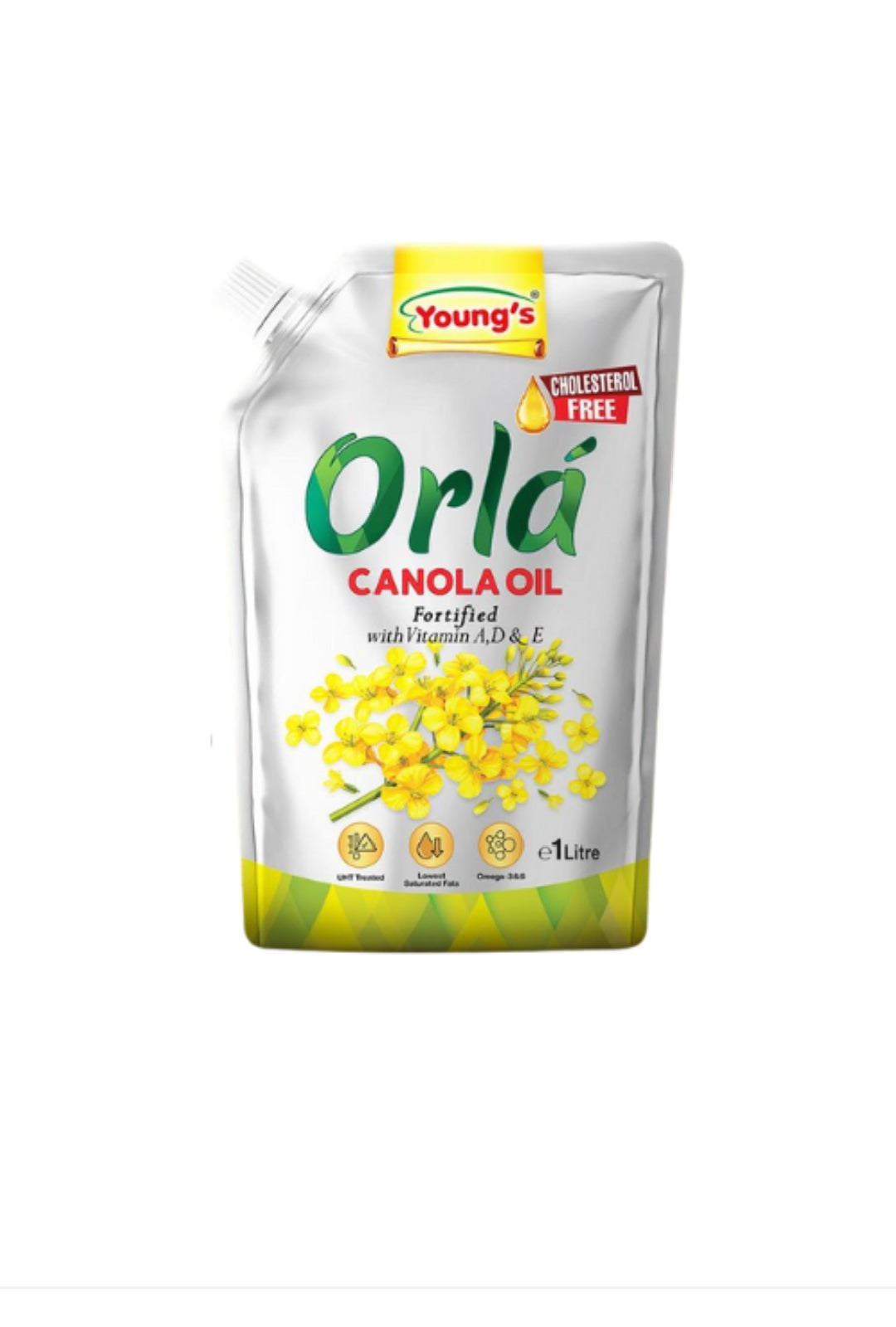 Orla Canola Oil 1 Litre Stand Up Pouch