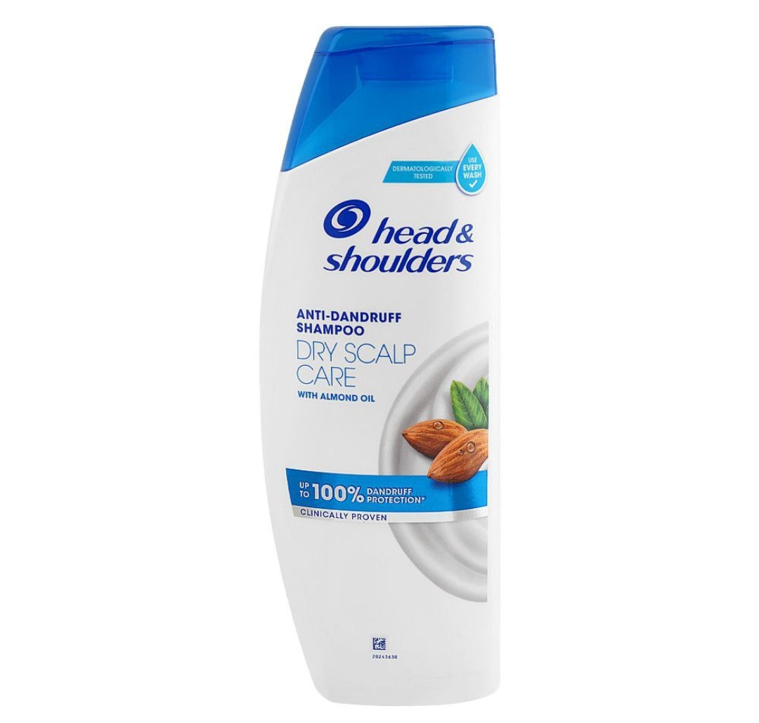 Head & Shoulders Dry Scalp Care Anti-Dandruff Shampoo, With Almond Oil, 185ml