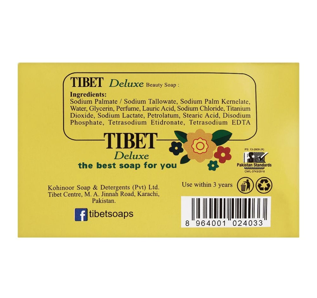 Tibet Deluxe Beauty Soap, Family Size, 140g