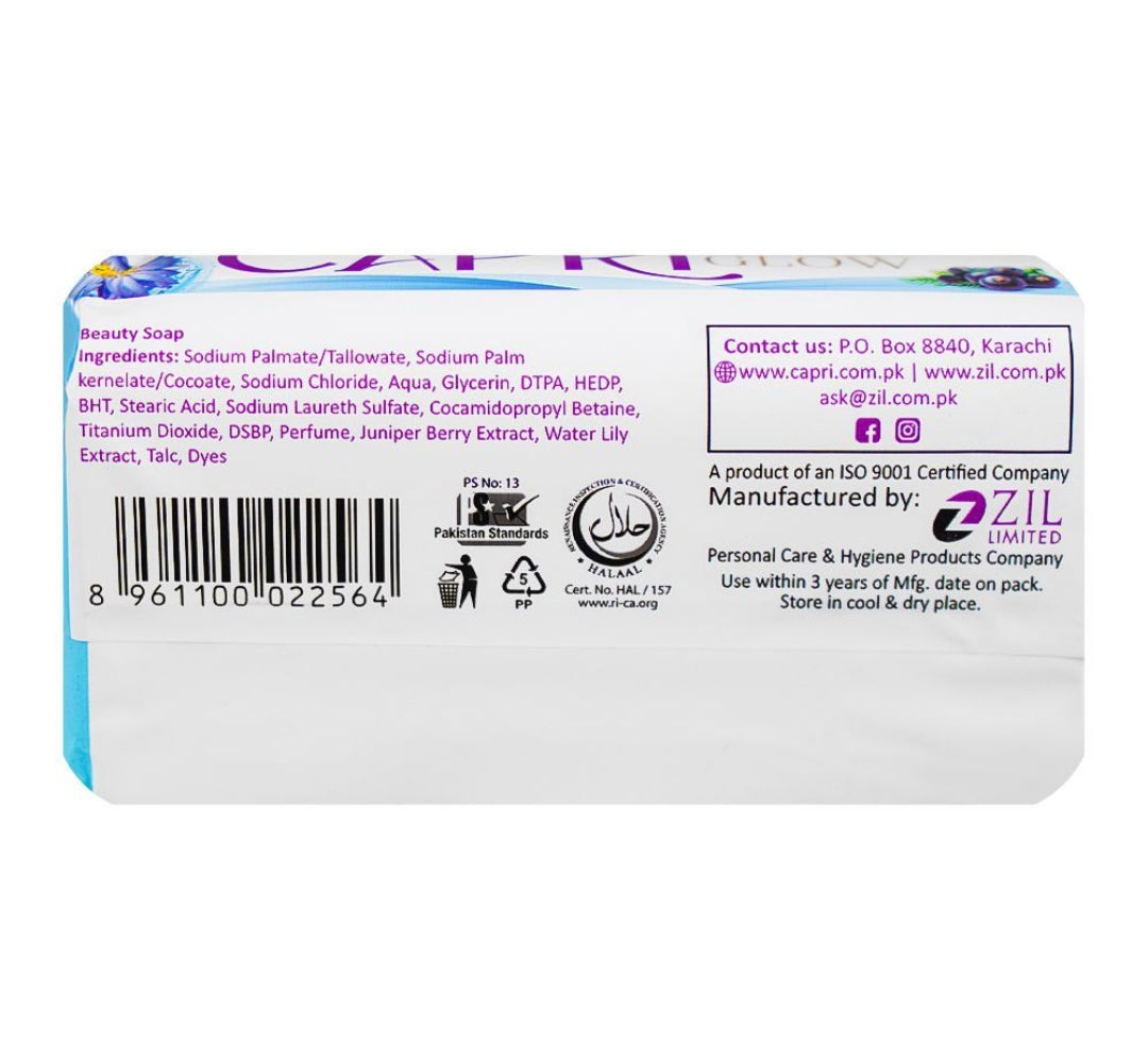 Capri Glow Water Lily Blue Soap, 120g