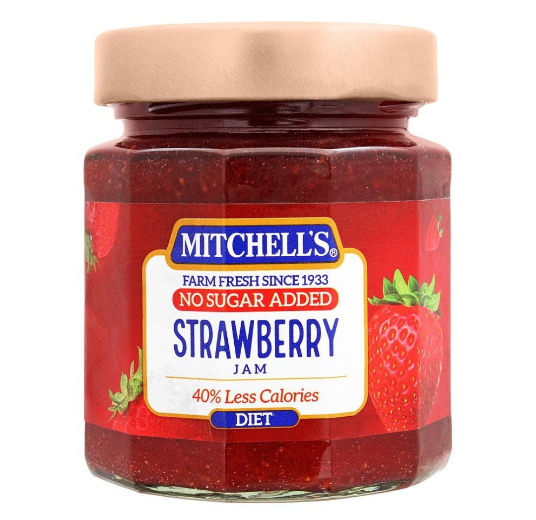 Mitchell's Strawberry Diet Jam, 300g