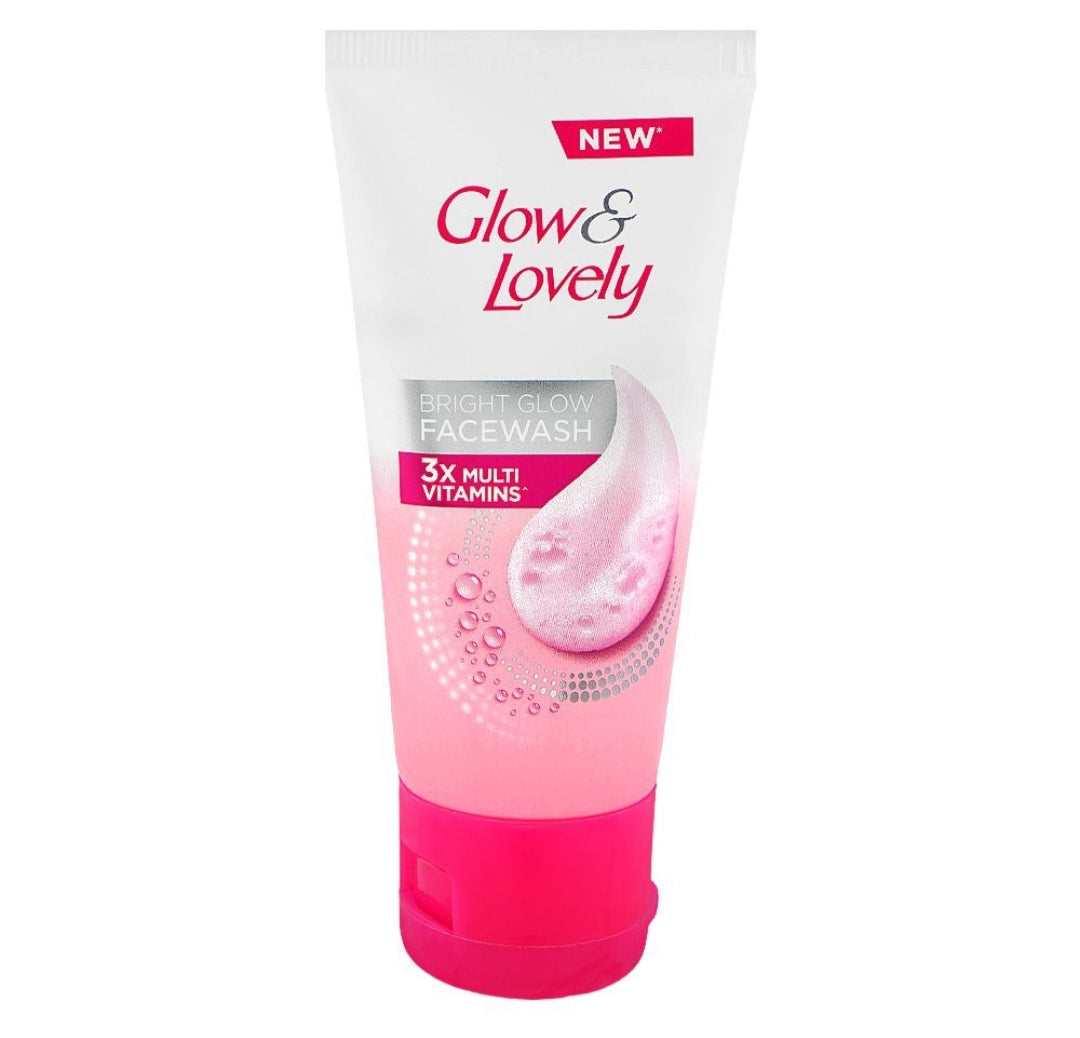 Glow & Lovely Bright Glow 3x Multi-Vitamins Face Wash, For All Skin Types, 50g