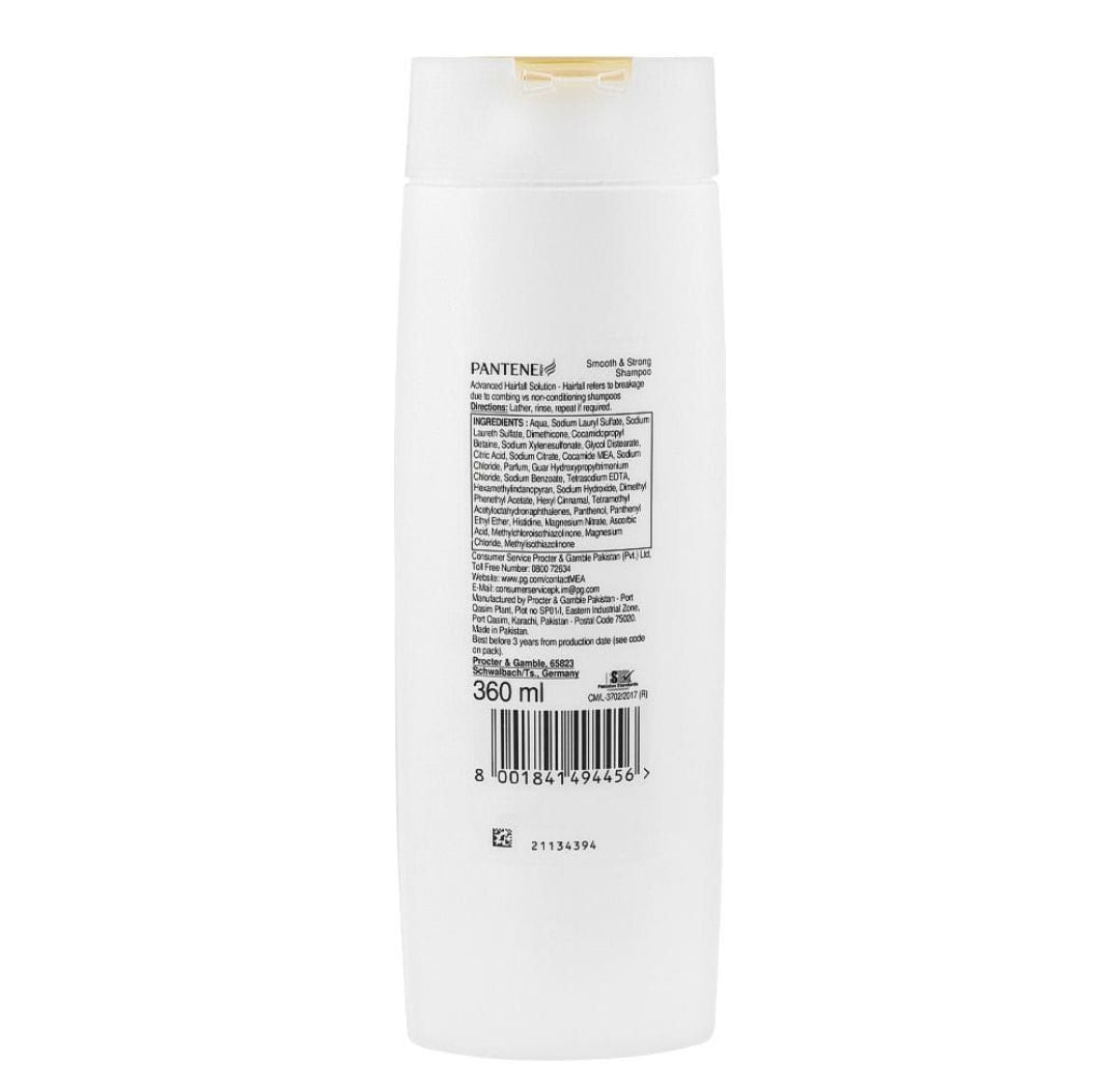 Pantene PRO-V Advanced Hairfall Solution + Smooth & Strong Shampoo, 360ml