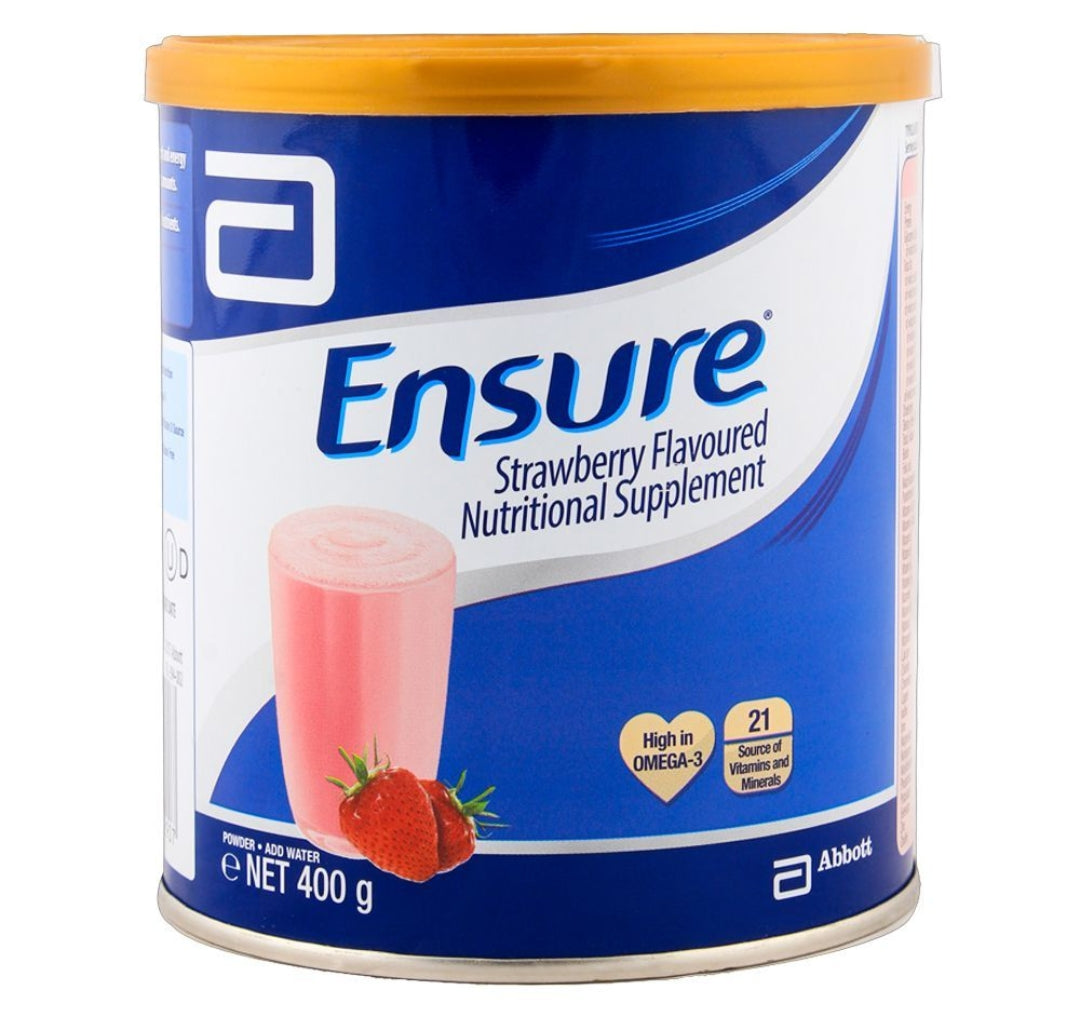 Ensure Nutritional Supplement Powder, Strawberry Flavor, 400g