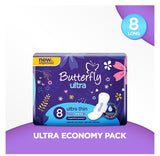 Butterfly Max Pro Gel Ultra Pads, Long, 8-Pack