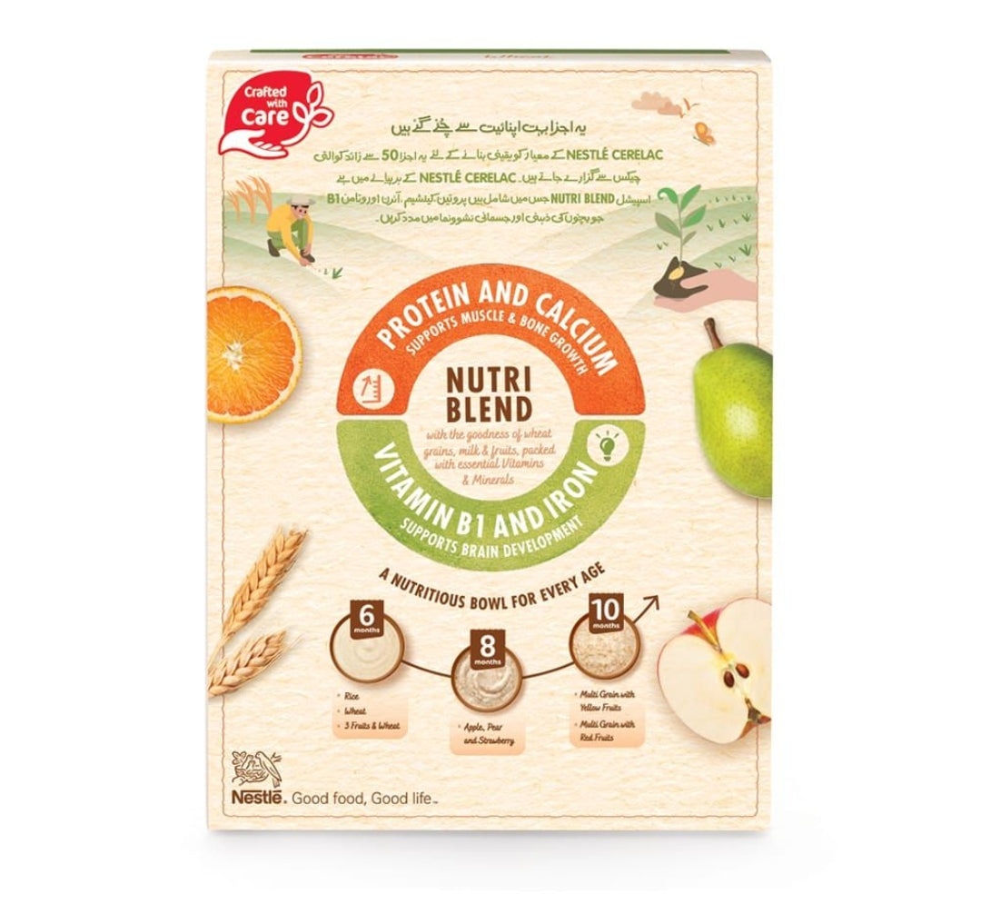 Nestle Cerelac 3-Fruits & Wheat, 175g