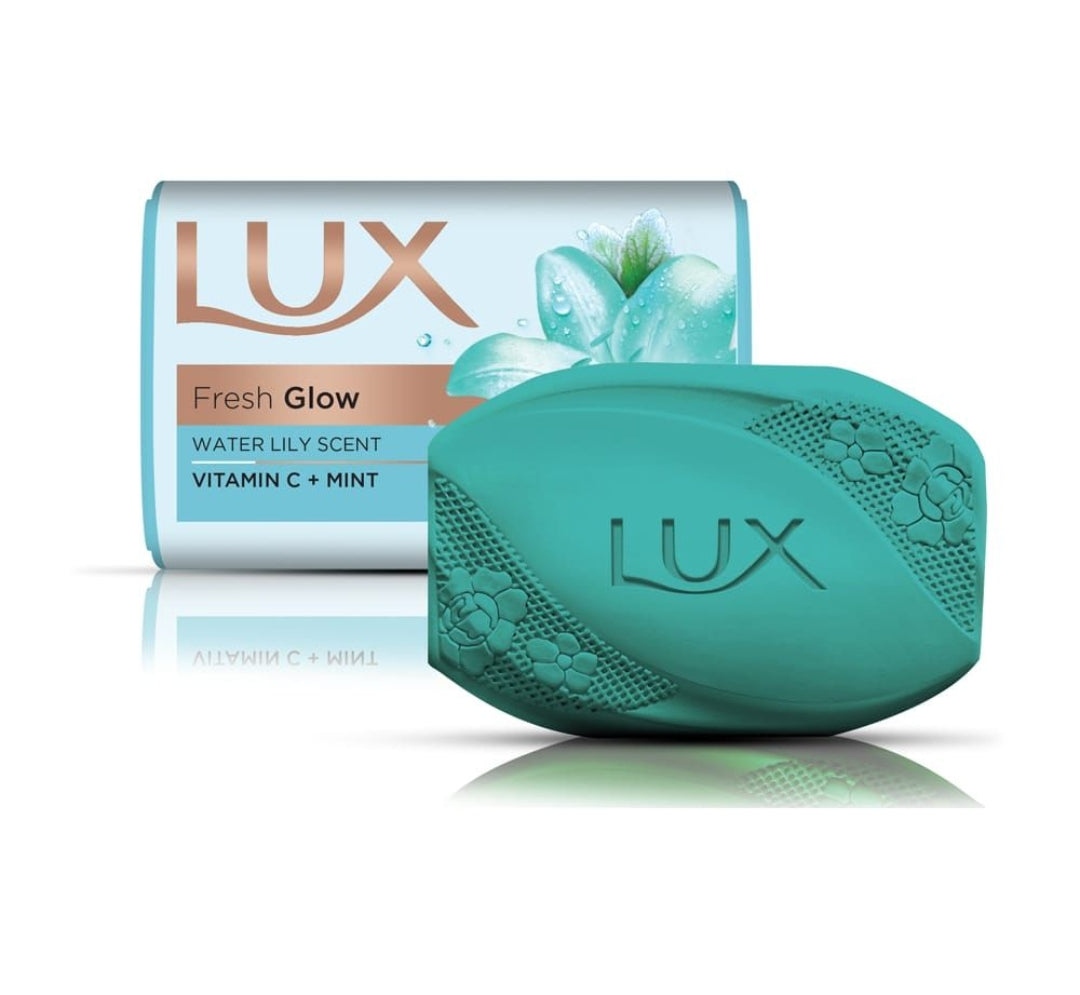 Lux Fresh Glow Water Lily Scent Green Soap, 100g