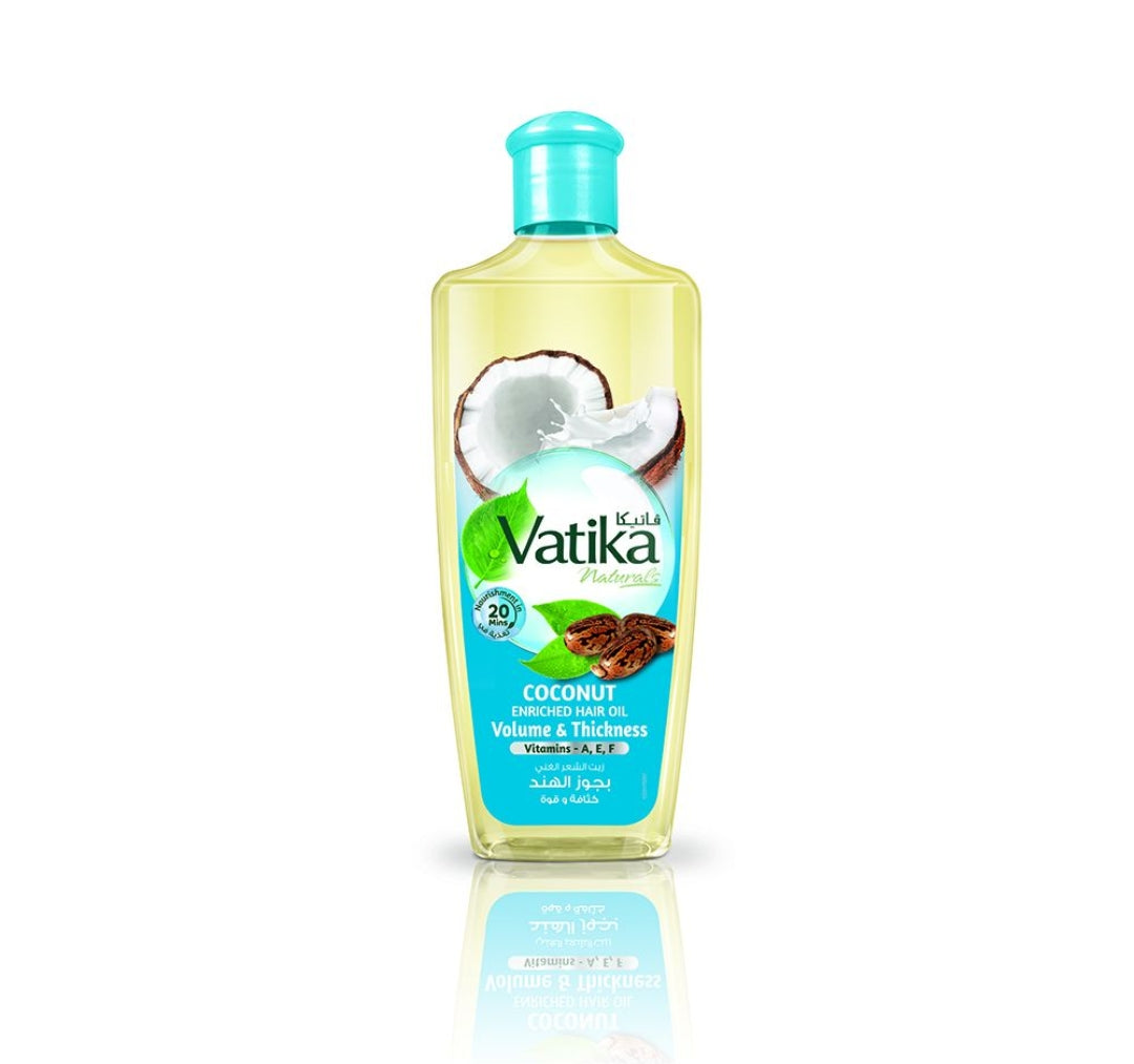 Dabur Vatika Naturals Volume & Thickness Coconut Enriched Hair Oil, 200ml