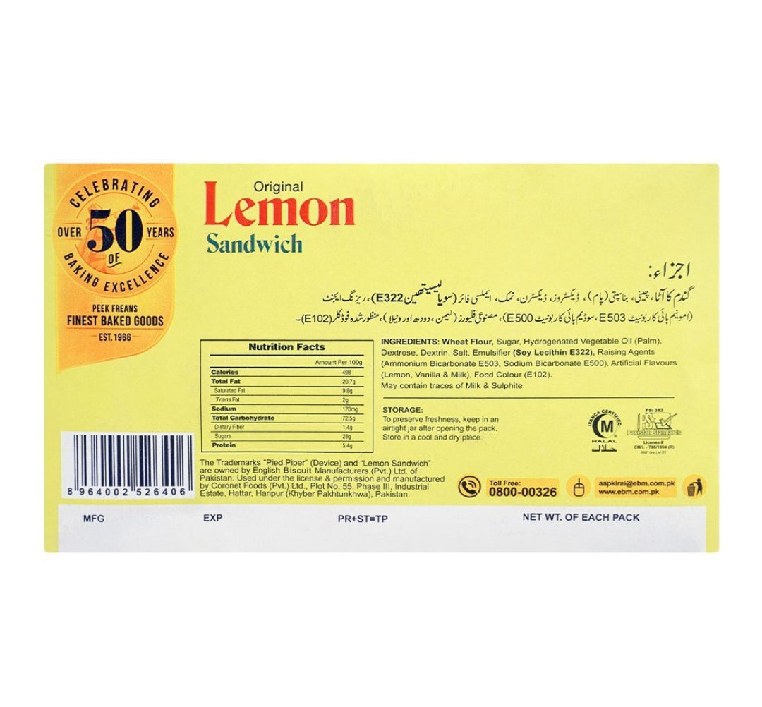 Lemon Sandwich, 24-Tikky Pack Box