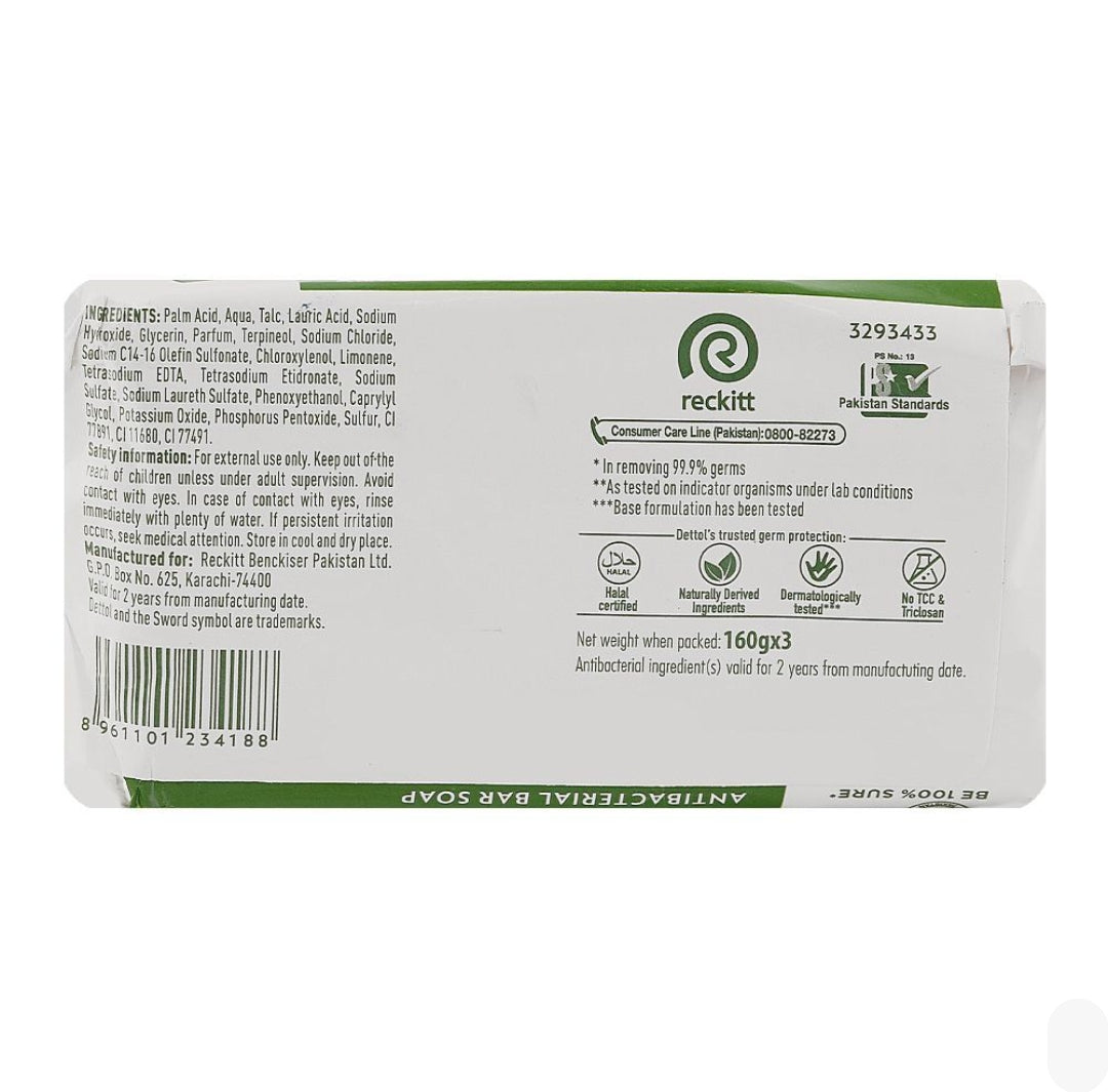 Dettol Original Soap, 3x160g
