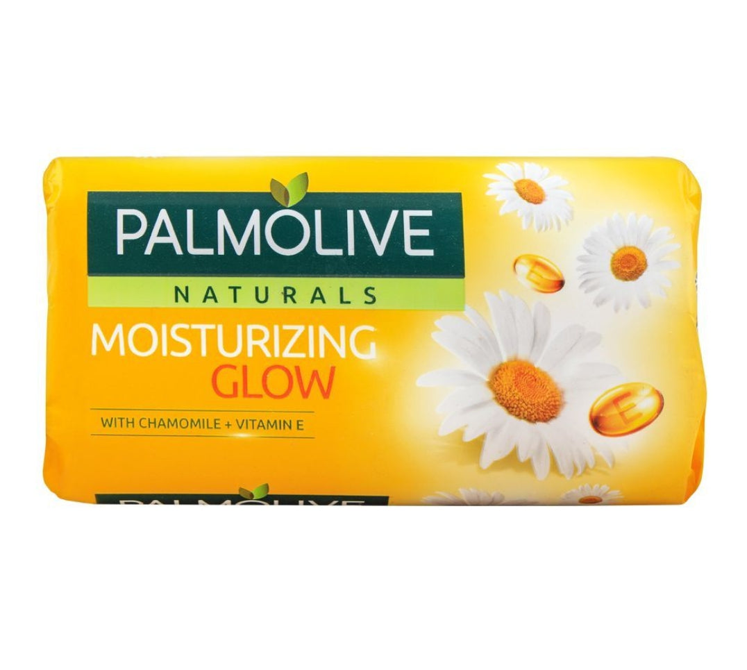 Palmolive Naturals Moisturizing Glow Soap, Chamomile + Vitamin E, 145g