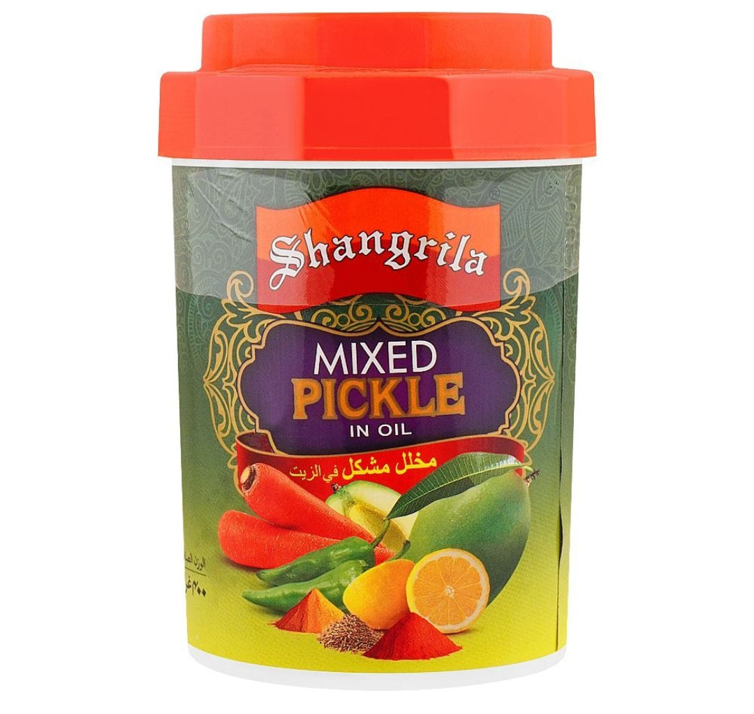 Shangrila Mixed Pickle In Oil, Jar, 400g