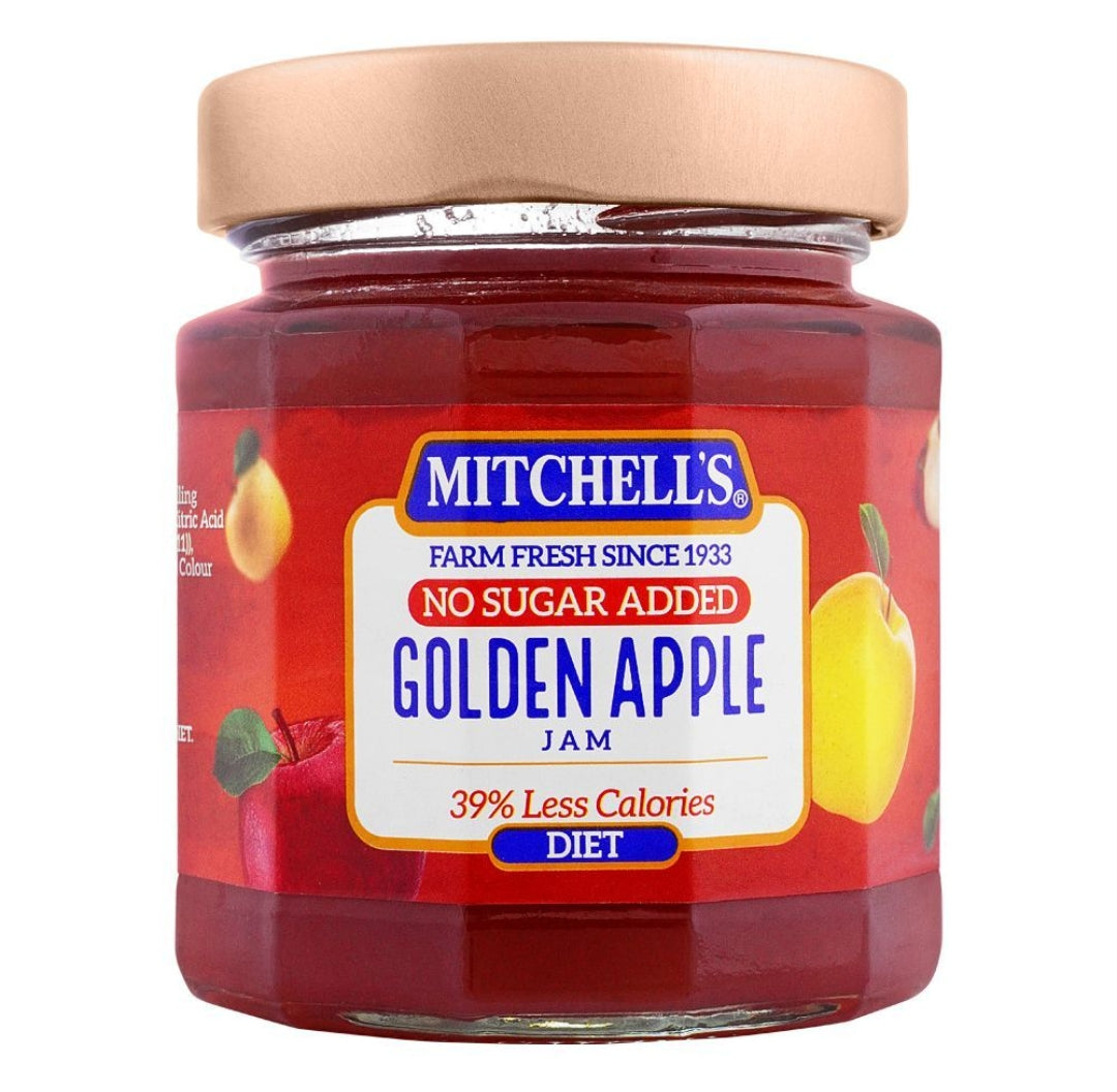 Mitchell's Golden Apple Diet Jam, 300g