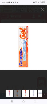 Dentonic Ultrawhitening Refreshing Cinnamon Gel Toothpaste, 140g