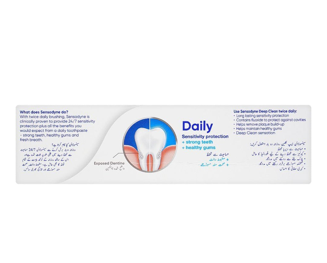 Sensodyne Deep Clean Toothpaste, 70g