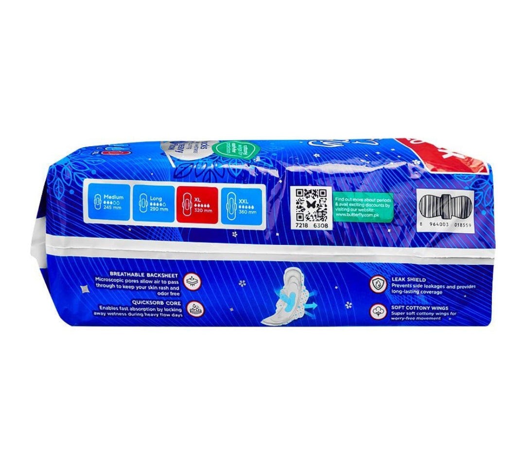 Butterfly Breathables Maxi Thick Pads, Extra Large, 16-Pack
