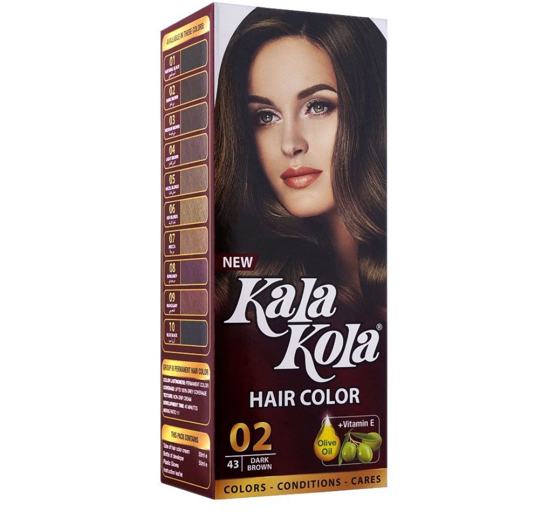 Kala Kola Hair Colour, 2 Dark Brown