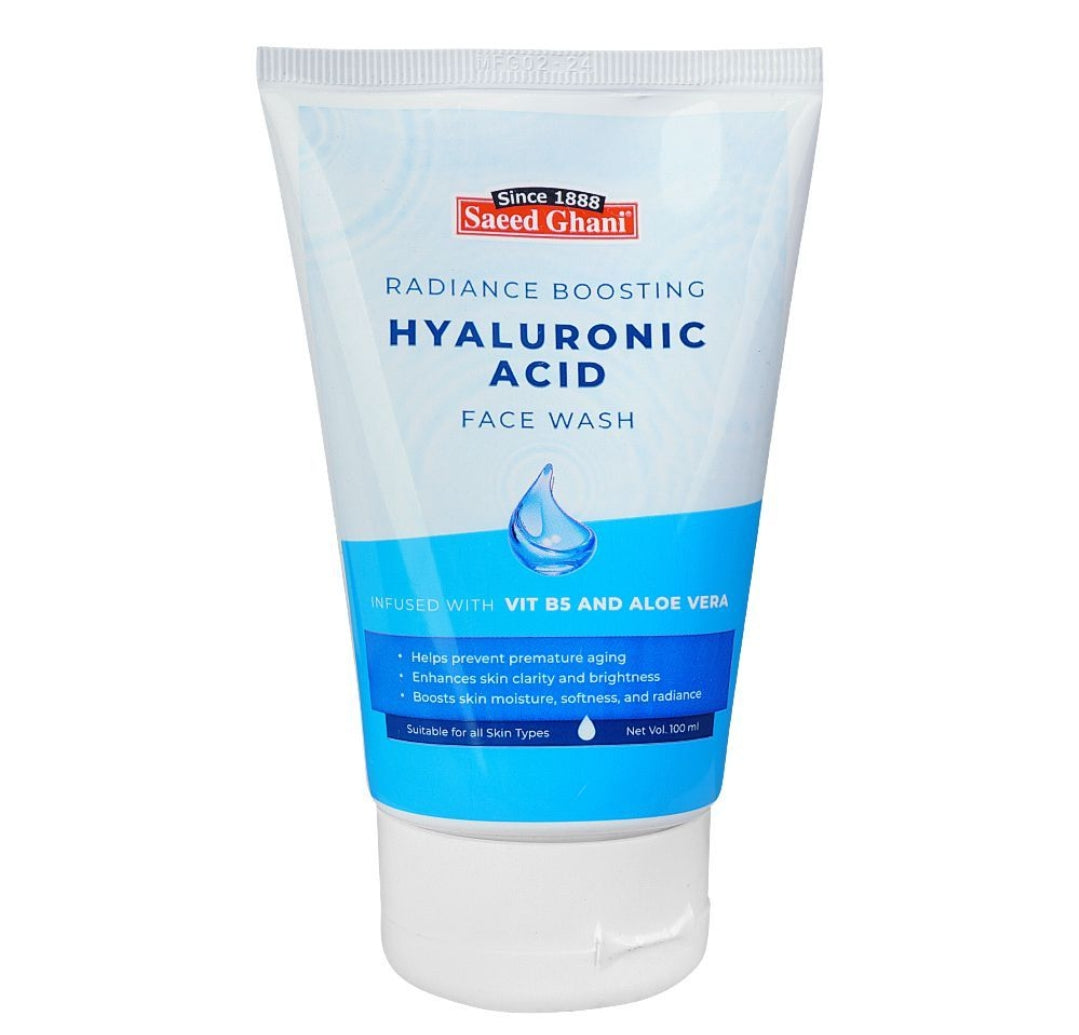 Saeed Ghani Radiance Boosting, Hyaluronic Acid, Face Wash, 100ml