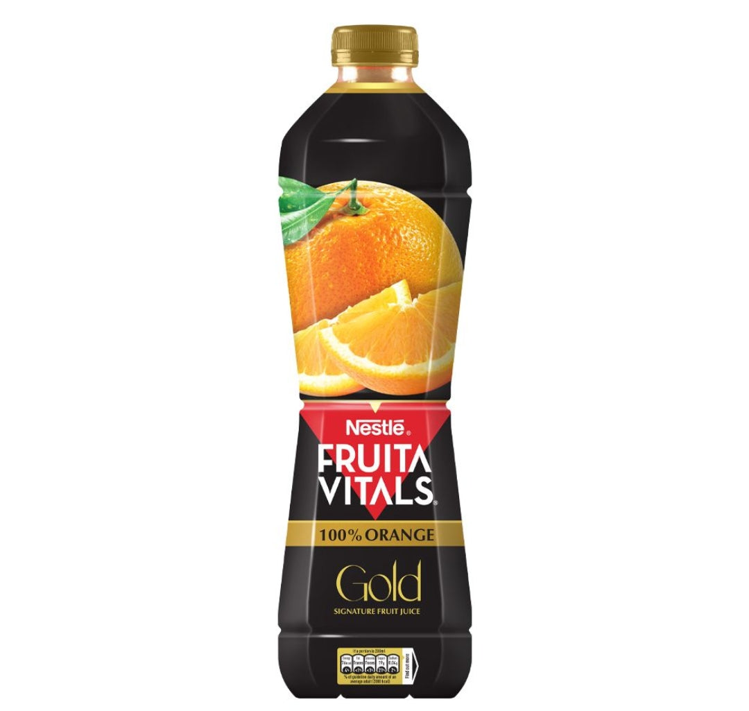 Nestle Fruita Vitals 100% Orange Juice, 1 Liter