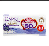 Capri Calming Glow Milk Protein & natural Lavender Soap, Purple, 3 X 150g