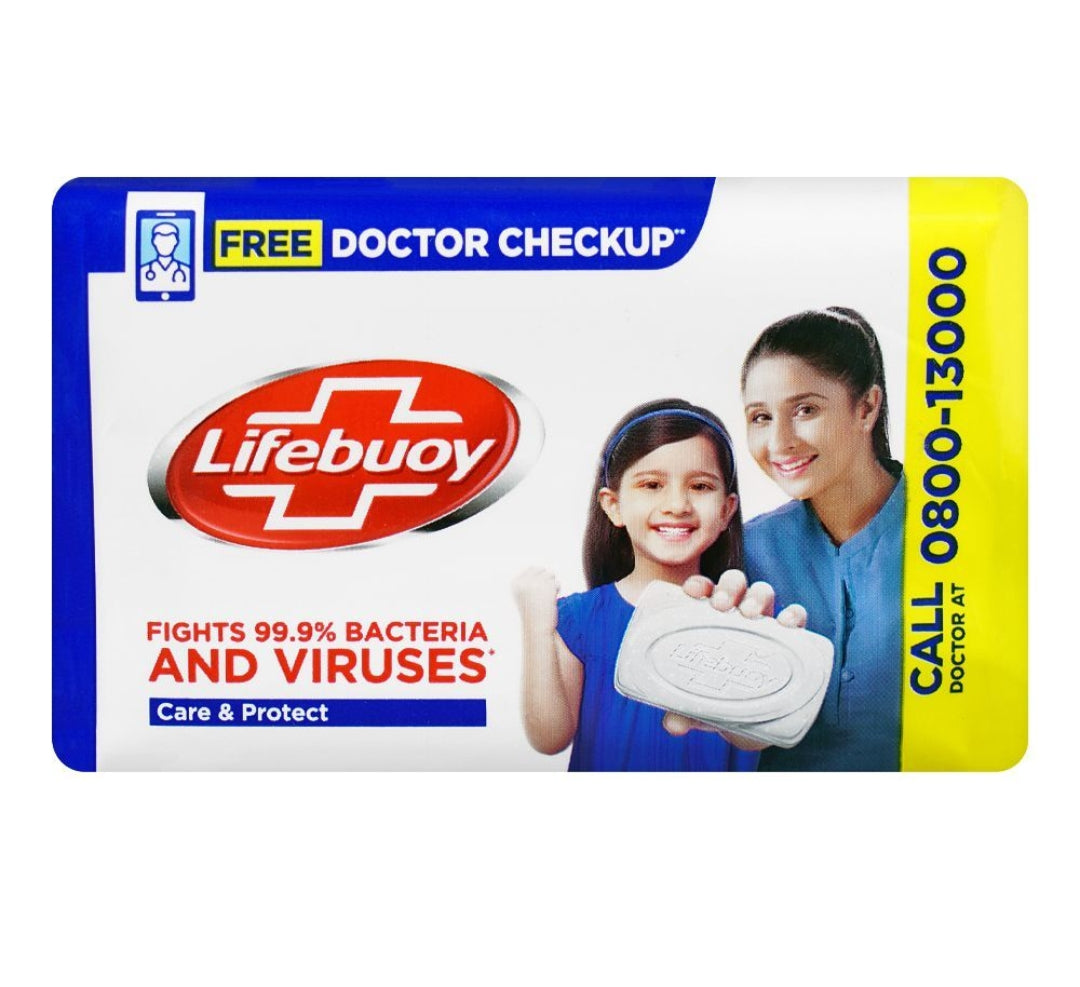 Lifebuoy Care & Protect Blue Soap, 100g