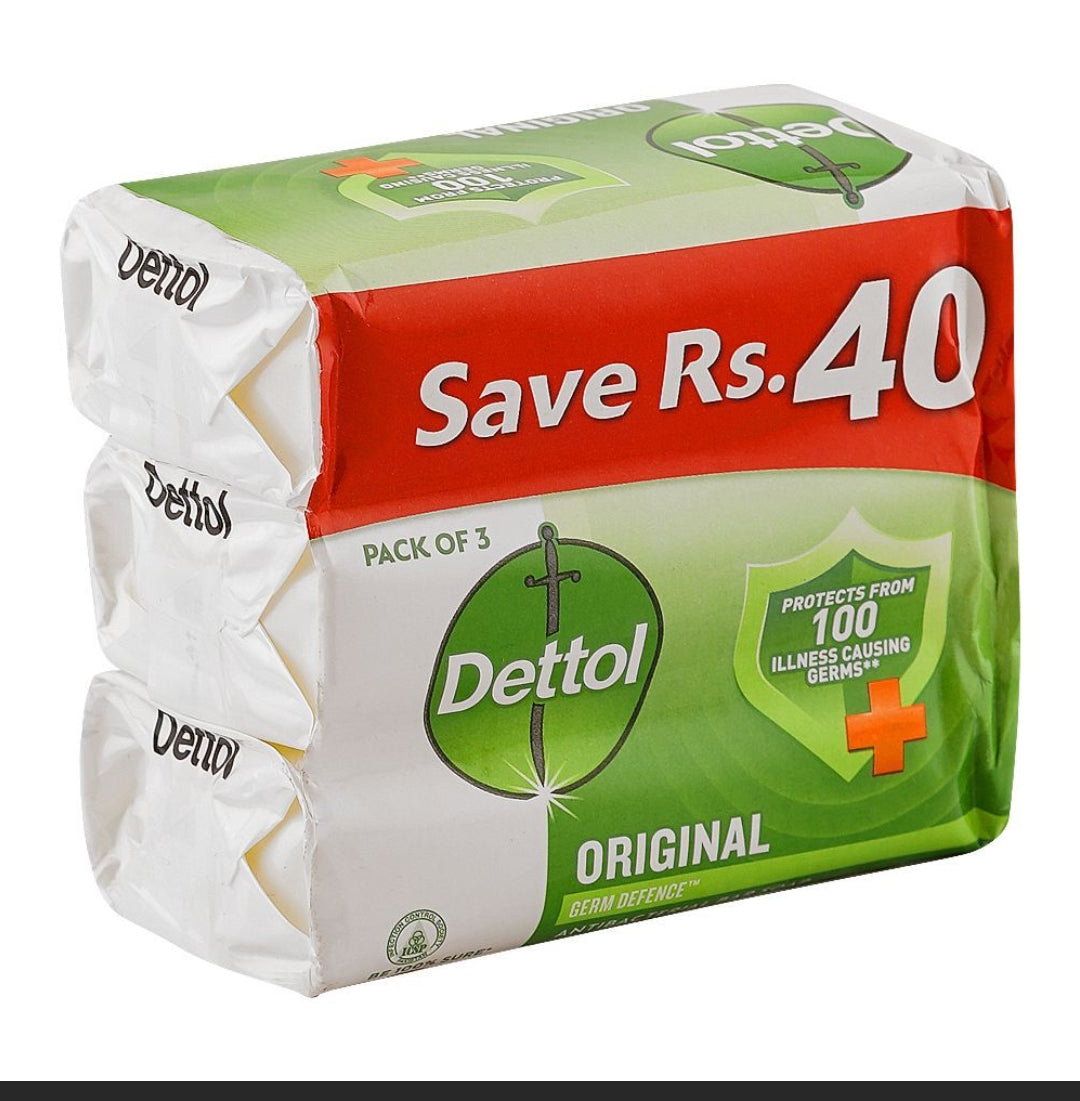 Dettol Original Soap, 3x160g