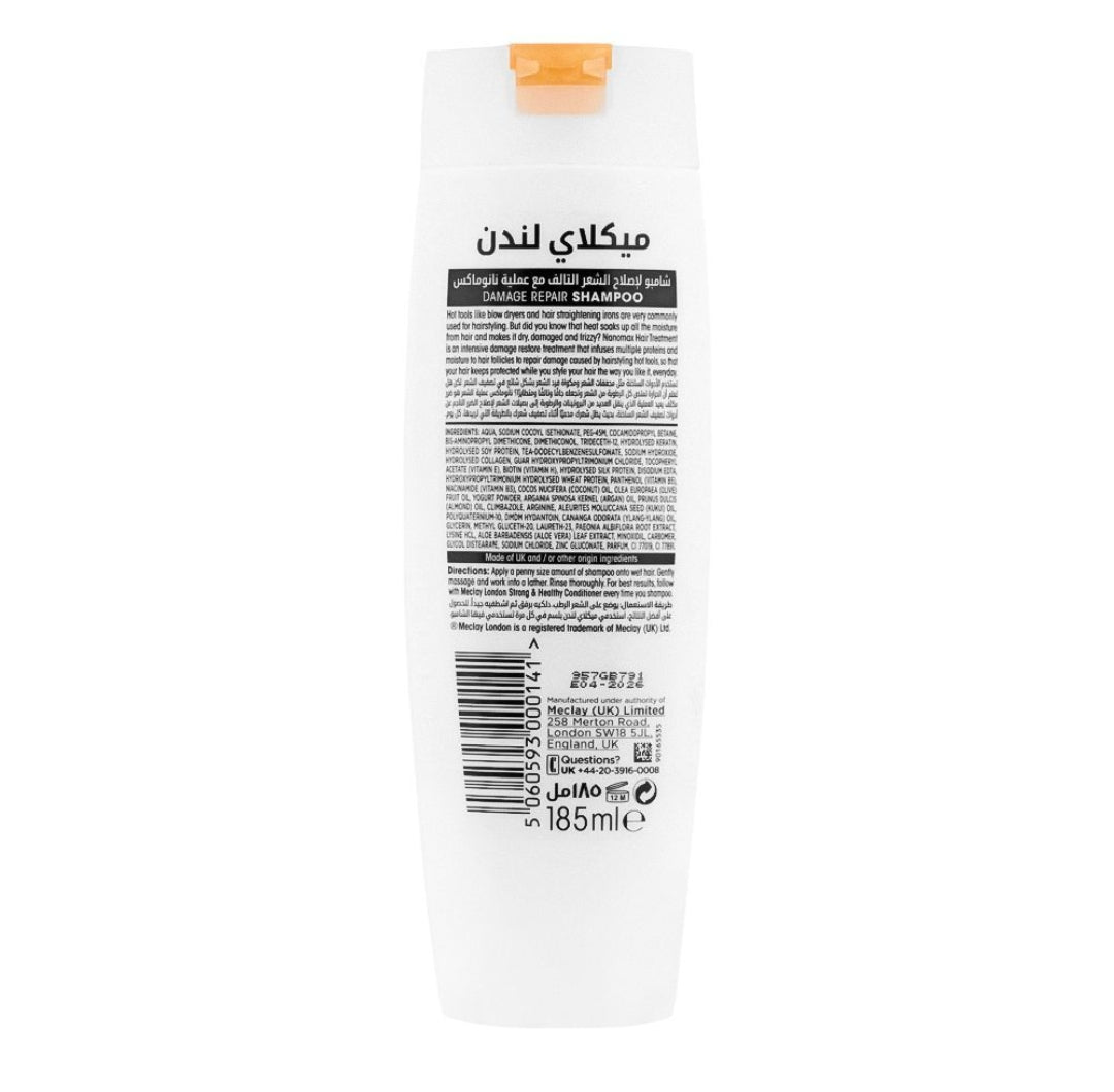 Meclay London Strong & Healthy Hiar Nanomax Treatment Shampoo, 185ml