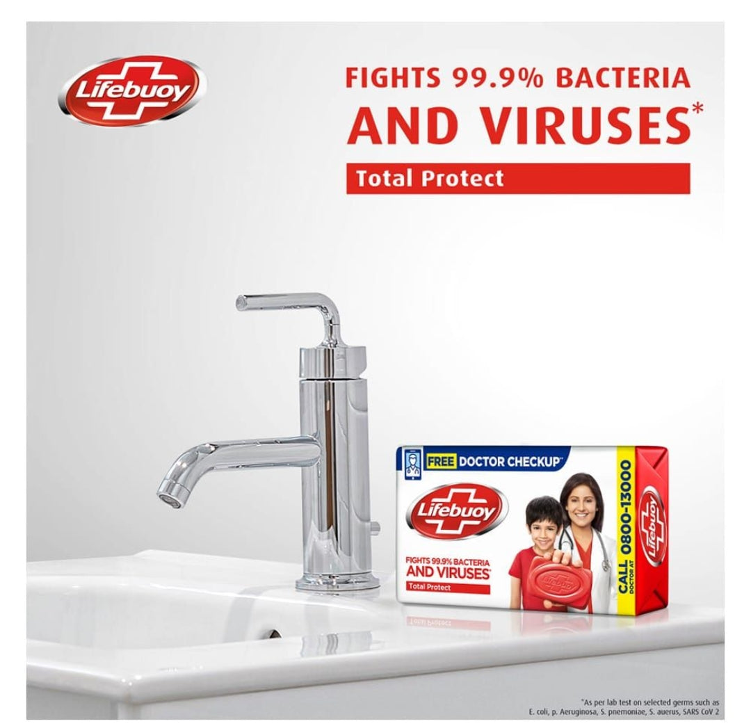 Lifebuoy Total Protect Red Soap, 130g