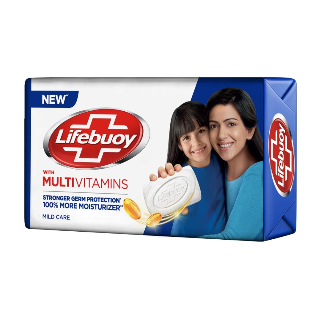 Lifebuoy Mild Care Blue Soap, 128g