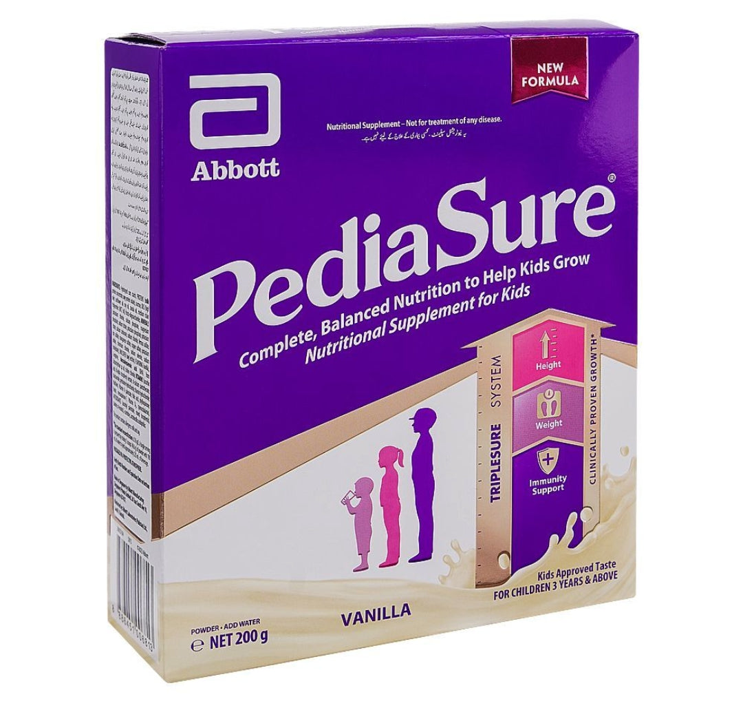 Pediasure Complete Vanilla Triple sure Powder, For Kids 3 Years & Above, 200g