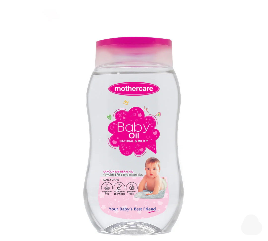 Mothercare Natural & Milld+ Baby Oil, Paraben & Sulphate Free, 300ml