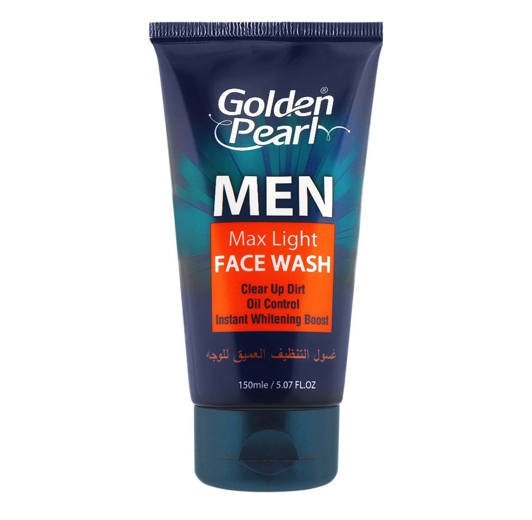 Golden Pearl Men Max Light Face Wash, 150ml