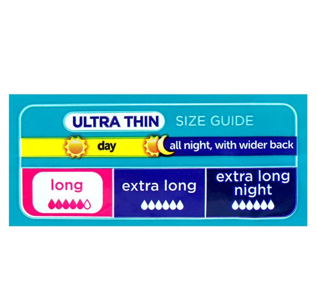 Always 3in1 Herbal Freshness Ultra Thin Long Pads, 8-Pack