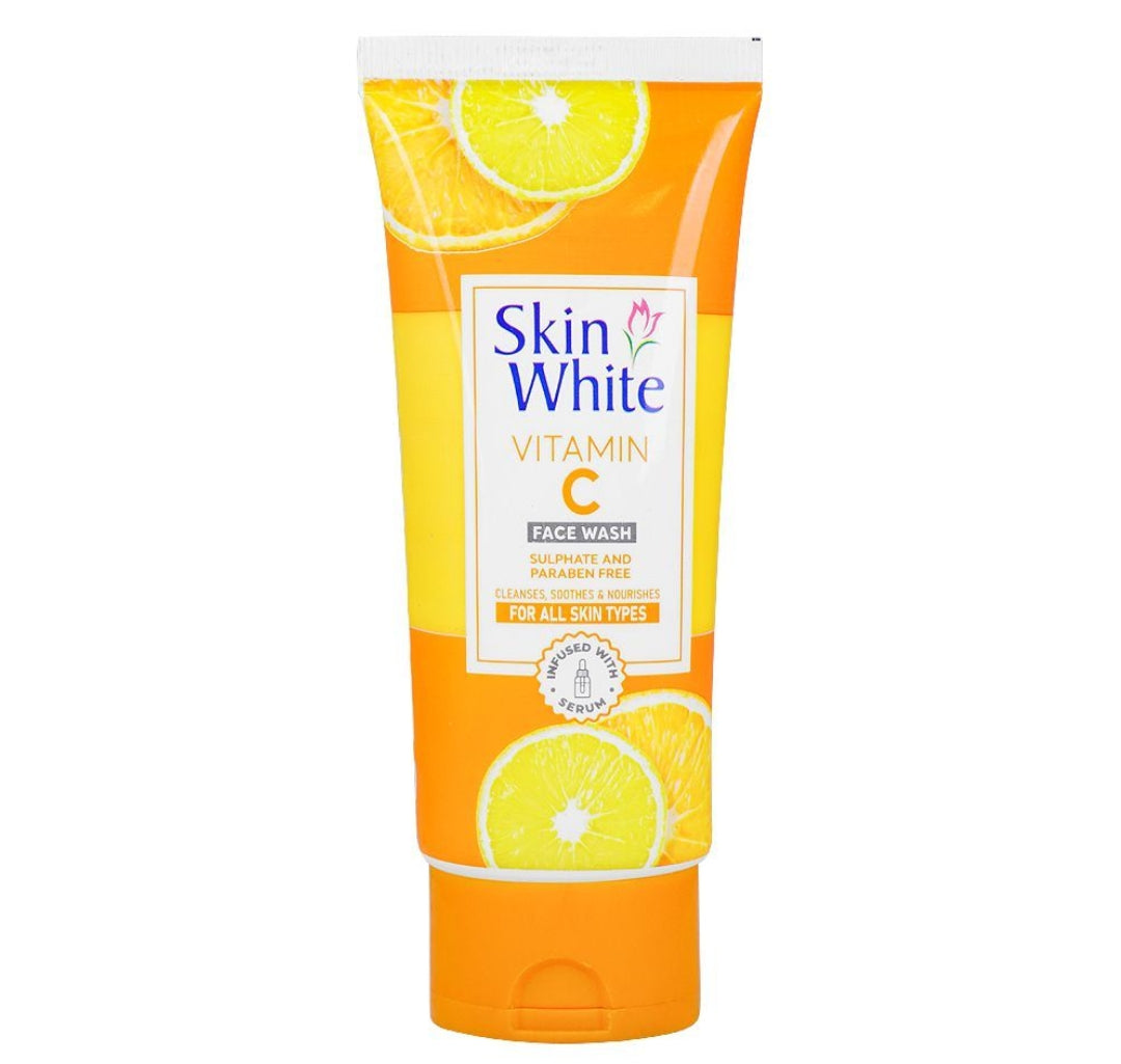 Skin White Vitamin C Face Wash, Sulphate & Paraben Free, For All Skin Types, 100g