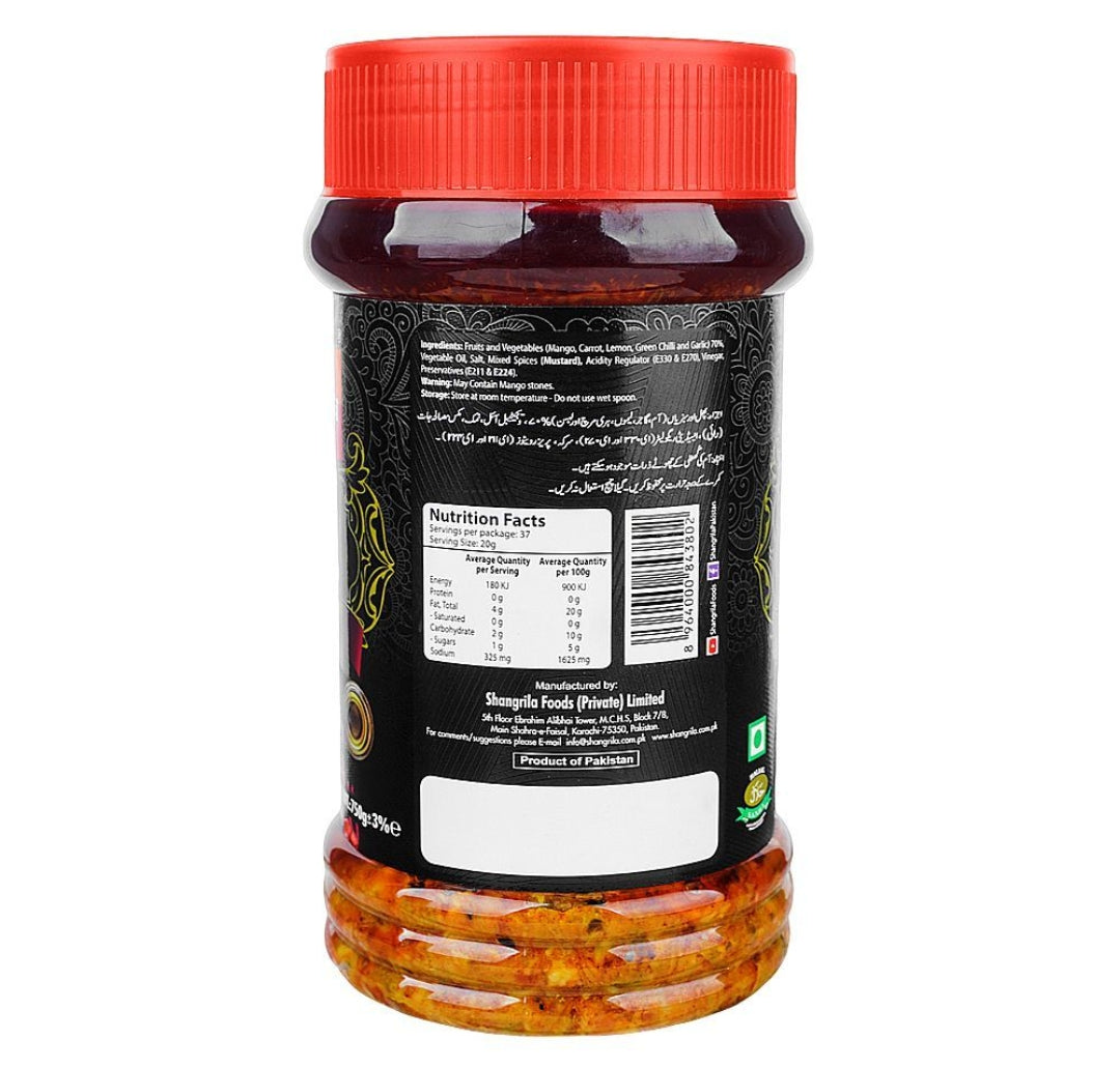 Shangrila Chunks Mixed Pickle, 750g