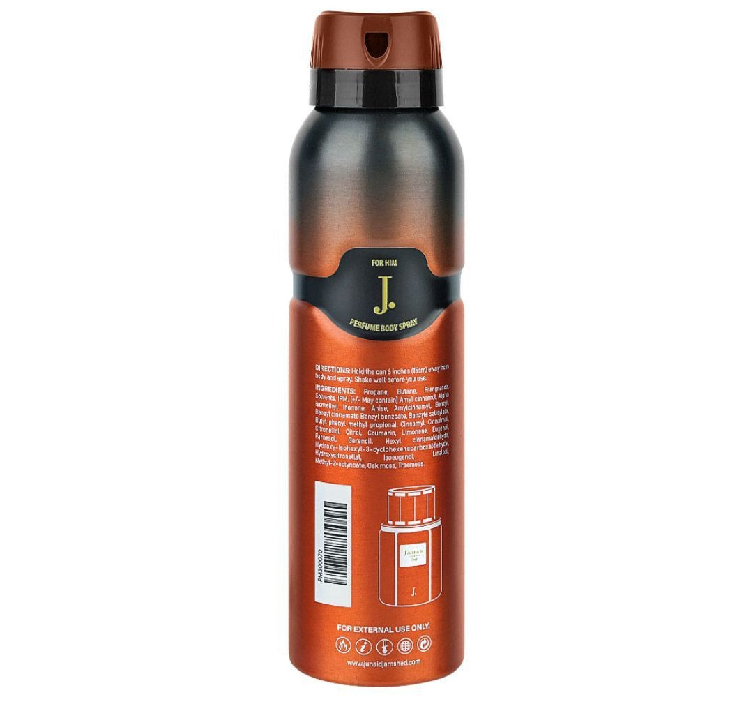 Junaid Jamshed J. Janan Oud Perfume Body Spray, For Men, 150ml