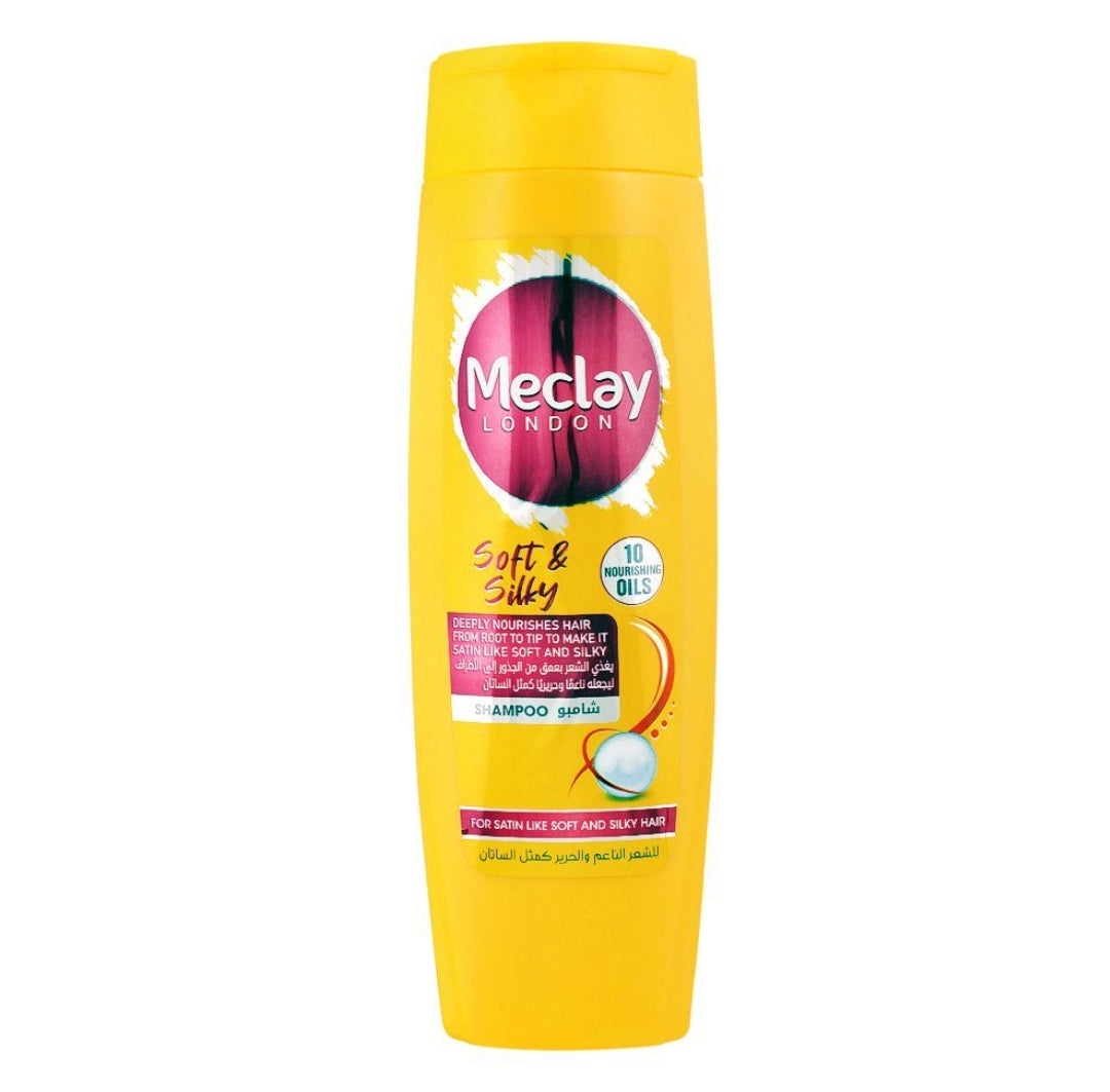 Meclay London 10 Nourishing Oils Soft & Silky Shampoo, 185ml