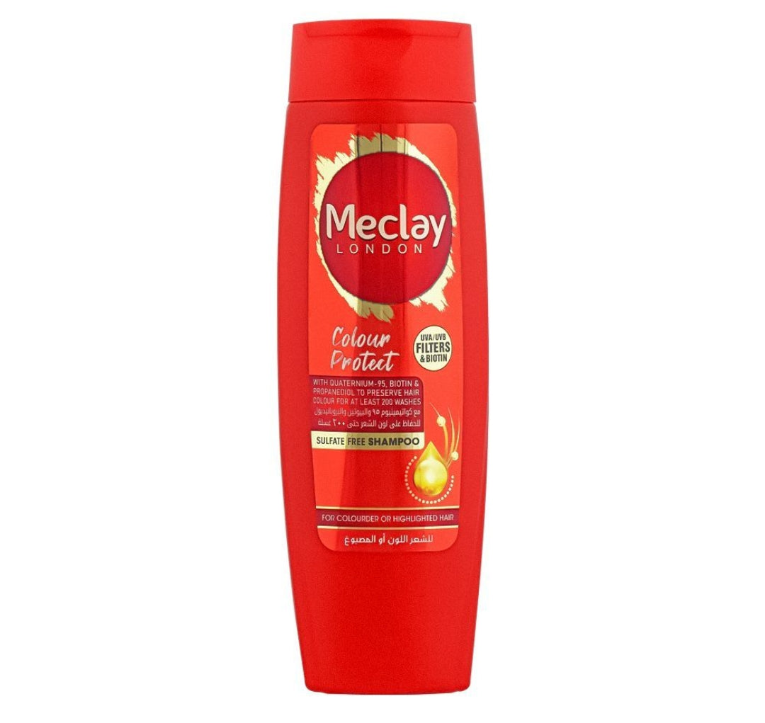 Meclay London Colour Protect UVA/UVB Filters & Biotin Sulfate Free Shampoo, 360ml