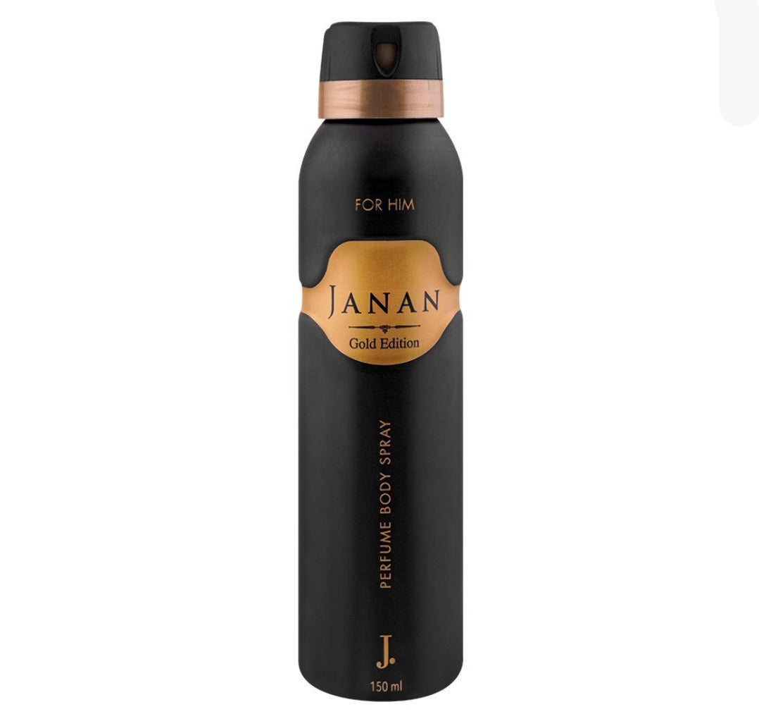 Junaid Jamshed J. Janan Gold Edition Perfume Body Spray, For Men, 150ml