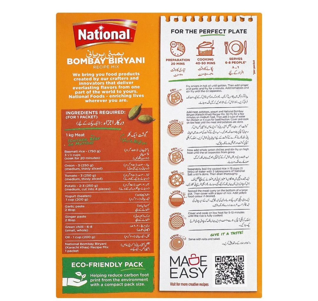 National Bombay Biryani Recipe Mix, Double Pack