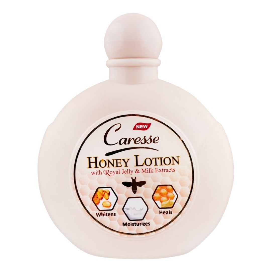 Caresse Royal Jelly & Milk Extract Honey Lotion, 220ml